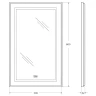 Зеркало BelBagno Kraft 50 SPC-KRAFT-500-800-LED-TCH-WARM-NERO с подсветкой Черное с сенсорным выключателем и подогревом стекло