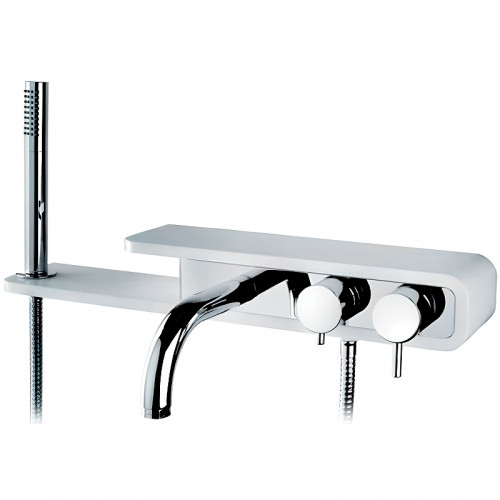 Смеситель для ванны Paini Pad PDCR100B0 Хром Белый