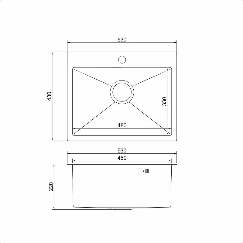 Кухонная мойка Mixline Pro 53 552934 цвет Сатин