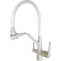Смеситель для кухни Viko V-5504 Белый латунь