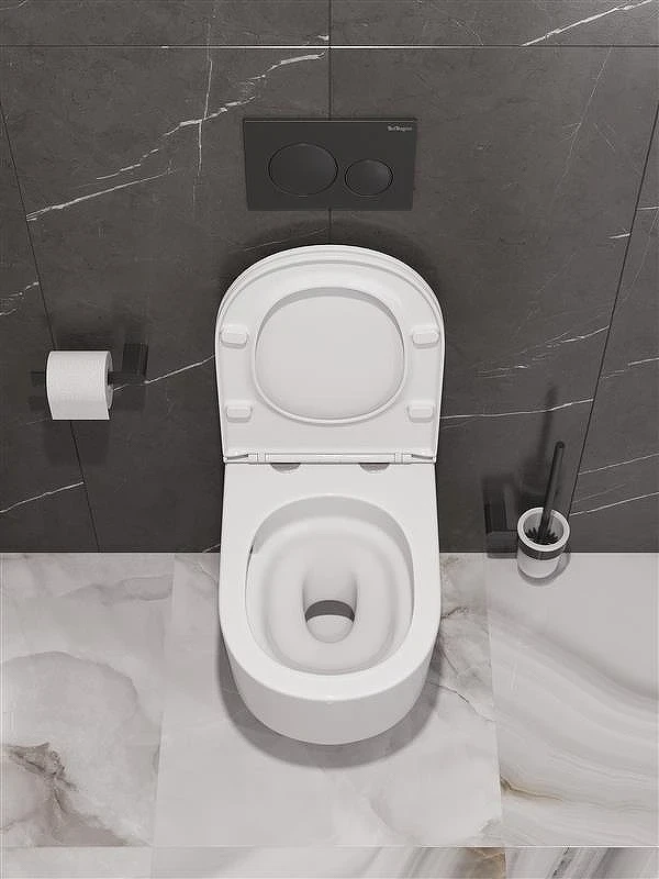Унитаз подвесной BelBagno Unique BB007CH-TOR/SC цвет Белый с сиденьем Микролифт