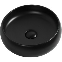 Раковина-чаша Aquanet Round-1-MB 36 273680 Черная матовая фаянс накладная