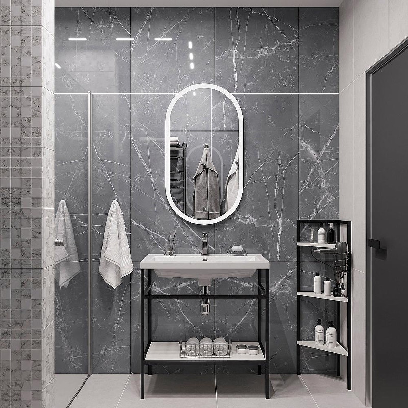 Зеркало DIWO Переславль 55 ЗЛП1725 с подсветкой с сенсорным выключателем