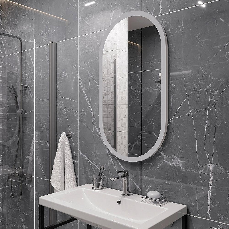 Зеркало DIWO Переславль 55 ЗЛП1725 с подсветкой с сенсорным выключателем