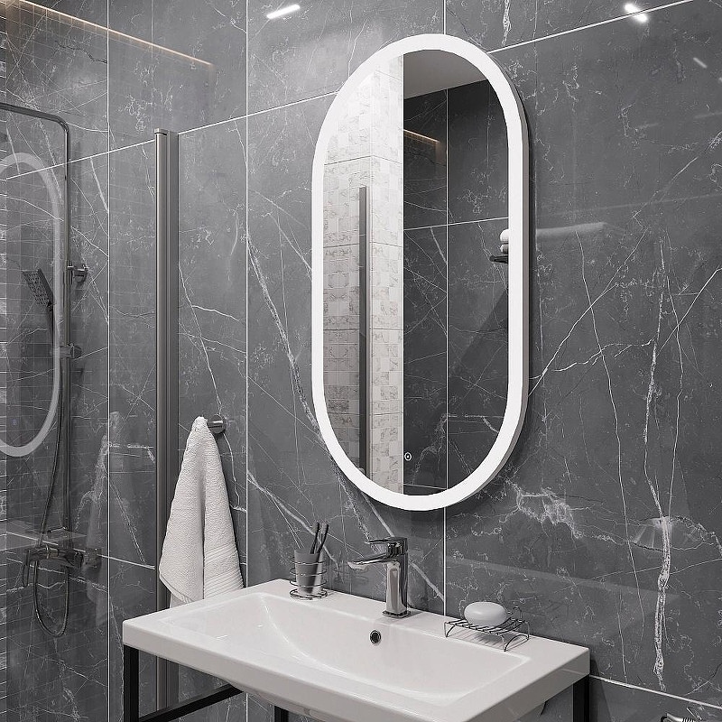 Зеркало DIWO Переславль 55 ЗЛП1725 с подсветкой с сенсорным выключателем