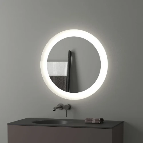 Зеркало Evoform Ledshine d70 BY 2524 с подсветкой 16.5 W - без выключателя - нейтральный белый свет стекло
