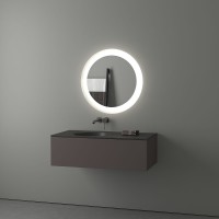 Зеркало Evoform Ledshine d70 BY 2524 с подсветкой 16.5 W - без выключателя - нейтральный белый свет стекло