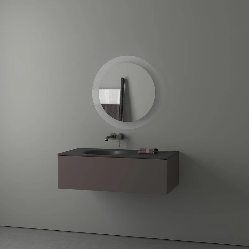 Зеркало Evoform Ledshine d70 BY 2524 с подсветкой 16.5 W - без выключателя - нейтральный белый свет стекло