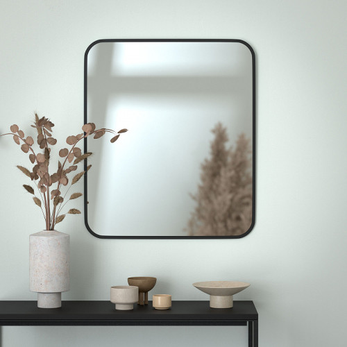 Зеркало Evoform Colora 70х60 BY 0436 с окантовкой - Черный цвет