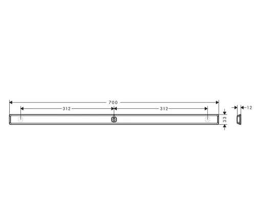 Рейлинг Hansgrohe WallStoris 70 27904700 цвет Белый матовый