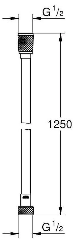 Душевой шланг Grohe Silverflex 28362KF1 цвет Черный матовый