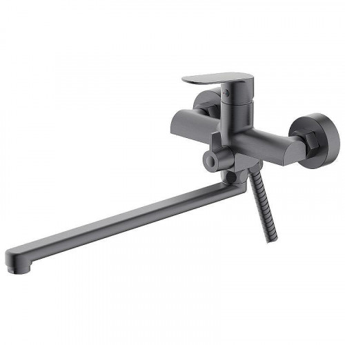 Смеситель для ванны Azario Alanti AZ-K1732GR универсальный цвет Серый графит