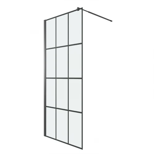 Душевая перегородка Niagara Eco 70 NG-552-70BLACK профиль Черный матовый стекло прозрачное