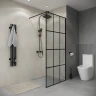 Душевая перегородка Niagara Eco 70 NG-552-70BLACK профиль Черный матовый стекло прозрачное