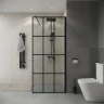 Душевая перегородка Niagara Eco 70 NG-552-70BLACK профиль Черный матовый стекло прозрачное
