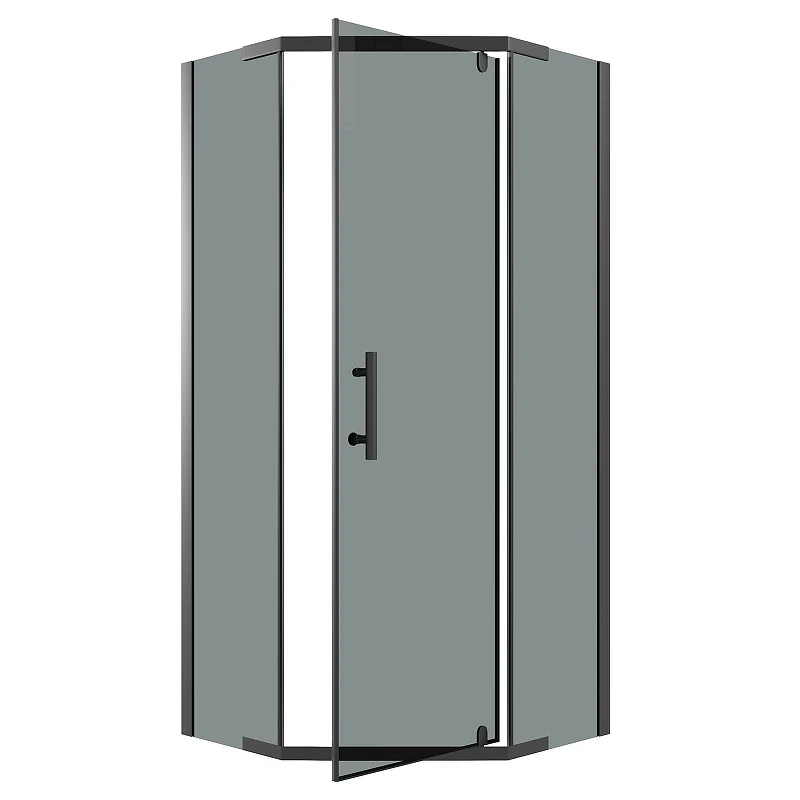 Душевой уголок Niagara Eco 100х100 NG-1010-14DT профиль цвет Черный матовый стекло тонированное