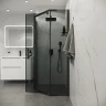 Душевой уголок Niagara Eco 100х100 NG-1010-14DT профиль цвет Черный матовый стекло тонированное