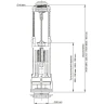 Сливная арматура Wirquin One 10975022 Хром