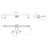 Душевой лоток RGW SDR-51B-80 76215180-04 с решеткой цвет Черный
