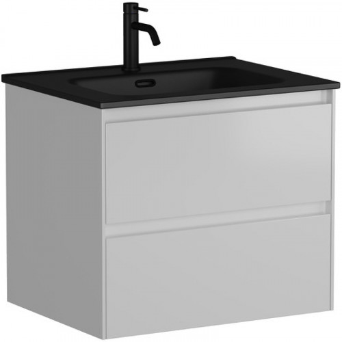 Тумба под раковину Sancos Cento 60 CN60W подвесная Белый глянец МДФ / ЛДСП