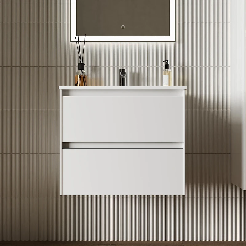 Тумба под раковину Sancos Cento 60 CN60W подвесная Белый глянец МДФ / ЛДСП