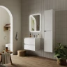 Тумба под раковину Sancos Cento 60 CN60W подвесная Белый глянец МДФ / ЛДСП