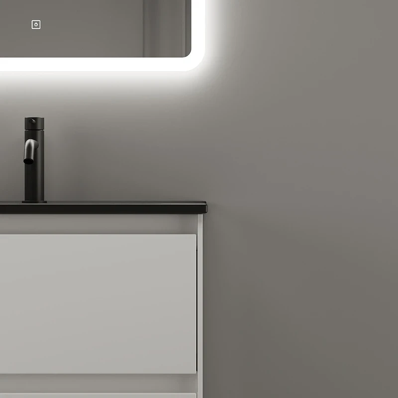 Тумба под раковину Sancos Cento 60 CN60W подвесная Белый глянец МДФ / ЛДСП