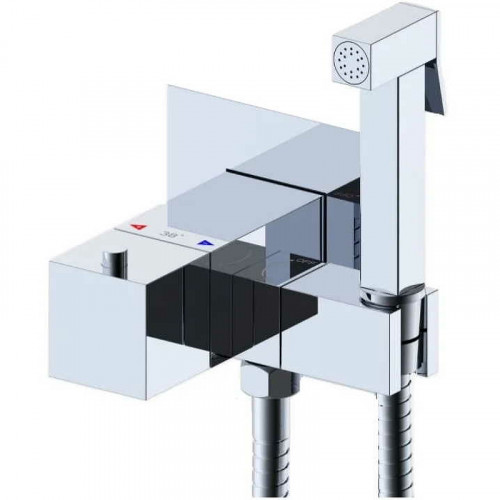 Гигиенический душ со смесителем Gappo G7207-40 с термостатом Хром латунь встраиваемый