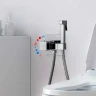 Гигиенический душ со смесителем Gappo G7207-40 с термостатом Хром латунь встраиваемый