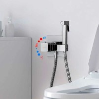 Гигиенический душ со смесителем Gappo G7207-40 с термостатом Хром латунь встраиваемый