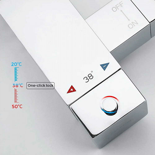 Гигиенический душ со смесителем Gappo G7207-40 с термостатом Хром латунь встраиваемый