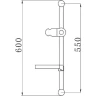 Душевая штанга Melodia della vita Standard Middle MKP20149P Хром