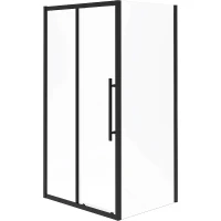 Душевой уголок Esbano Flex 110x90 ESOGF119PSB профиль Черный стекло прозрачное