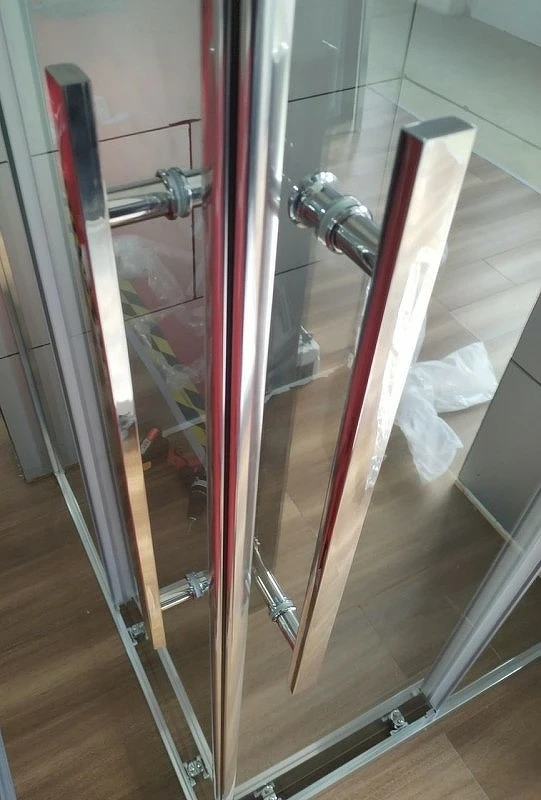 Душевой уголок Esbano Flex 110x90 ESOGF119PSB профиль Черный стекло прозрачное