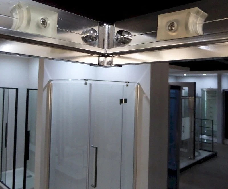 Душевой уголок Esbano Flex 110x90 ESOGF119PSB профиль Черный стекло прозрачное