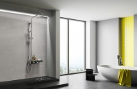 Душевая система Lemark Tropic LM7009C Хром Черный латунь на стену