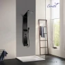 Душевая панель Ceruttispa Sella B CT8989 с термостатом Черная глянцевая