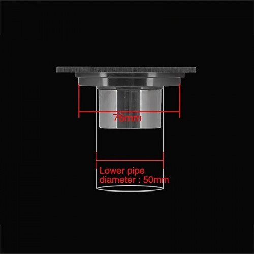 Душевой трап Gappo G81052 с решеткой Хром