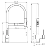 Смеситель для кухни Fmark FS0152Q цвет Графит