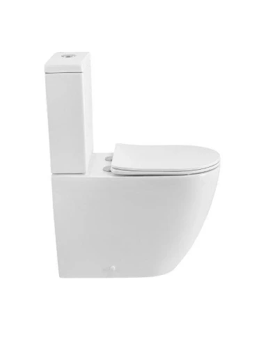 Унитаз-компакт Cezares Вектор (Stylus) CZR-538-CP-TOR/SC цвет Белый без бачка с сиденьем Микролифт