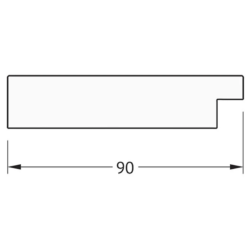 Зеркало Evoform Octagon 61х61 BY 7358 в багетной раме - Алюминий 90 мм стекло