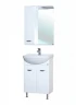 Зеркало со шкафом Bellezza Классик 60 L 4611909002017 с подсветкой Белое МДФ / ЛДСП, стекло