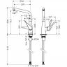Смеситель для кухни Hansgrohe Metris 14822800 Нержавеющая сталь латунь