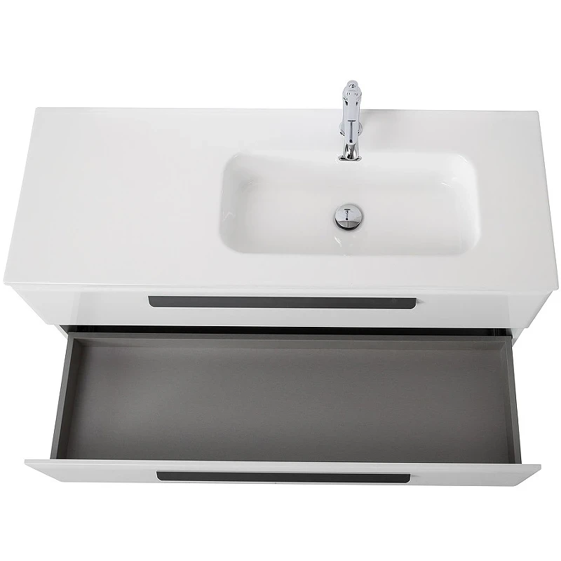 Тумба под раковину Cezares Eco-Cer-N 120 R ECO-CER-N-1200-2C-SO-BL-R подвесная Bianco Lucido без ручек МДФ / ЛДСП