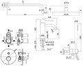 Комплект смесителей Paffoni Light KITLIG015BO071 Белый матовый латунь