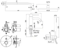 Комплект смесителей Paffoni Light KITLIG015BO071 Белый матовый латунь