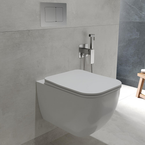 Унитаз Oliveeka Quiet Force OL-1216 подвесной цвет Белый с сиденьем Микролифт