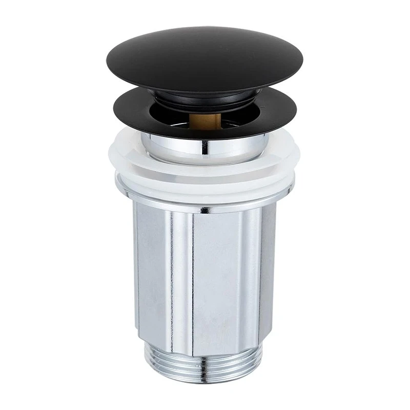 Донный клапан Frap F67-6 click-clack цвет Черный матовый
