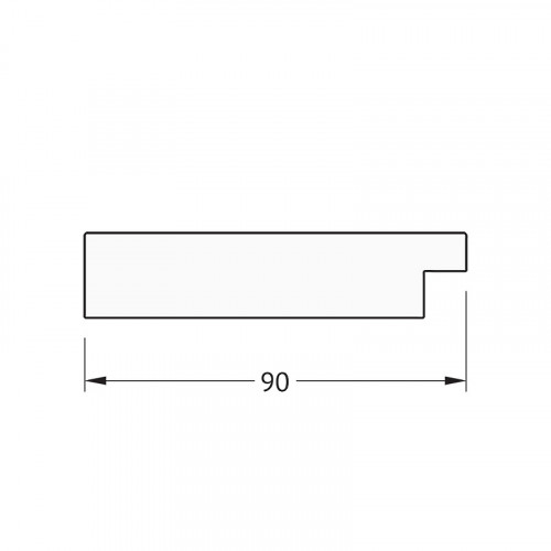 Зеркало Evoform Definite 110х60 BY 3085 в багетной раме - Золотые дюны 90 мм стекло