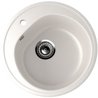 Кухонная мойка Ulgran Classic U-101-331 Белая искусственный камень (литьевой мрамор) встраиваемый